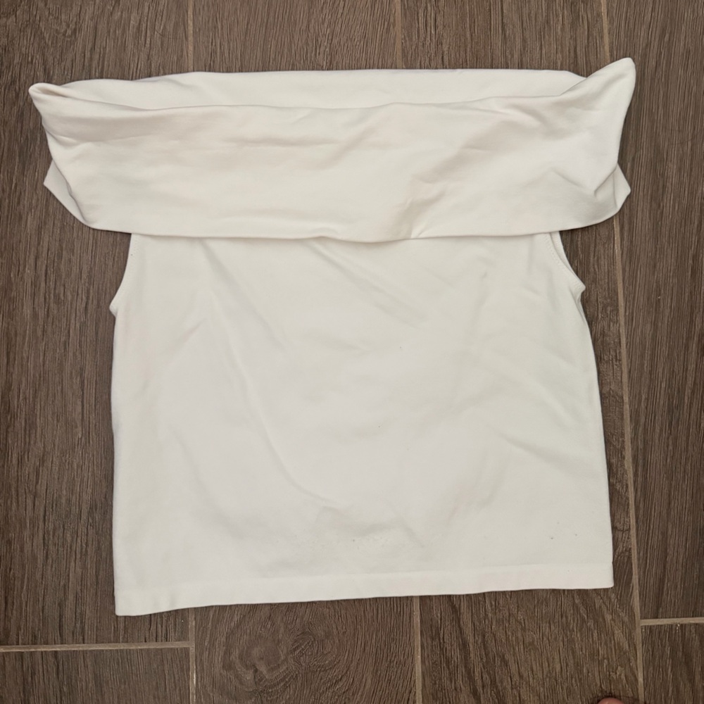 Zara Classic White Strapless Tube Top